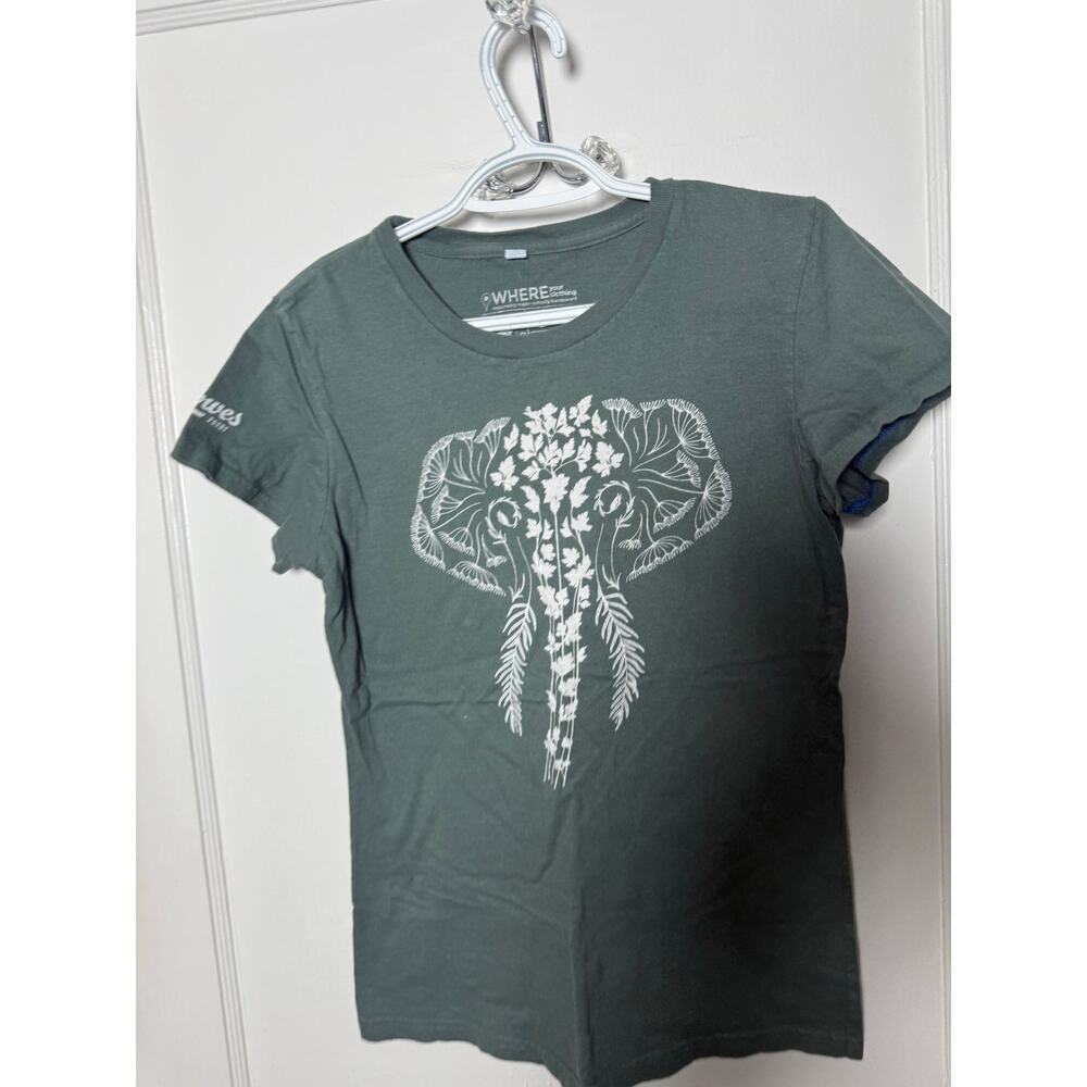 Lowes Foods Sustainable Green Crewneck Short Sleeve Graphic Cotton T-shirt Small - Picture 5 of 6